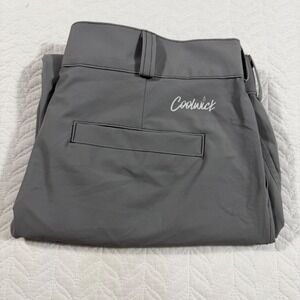 Coolwick Mens Gray Polyester Bowling Golf Pants Size 36S 32L Made in USA NWOT